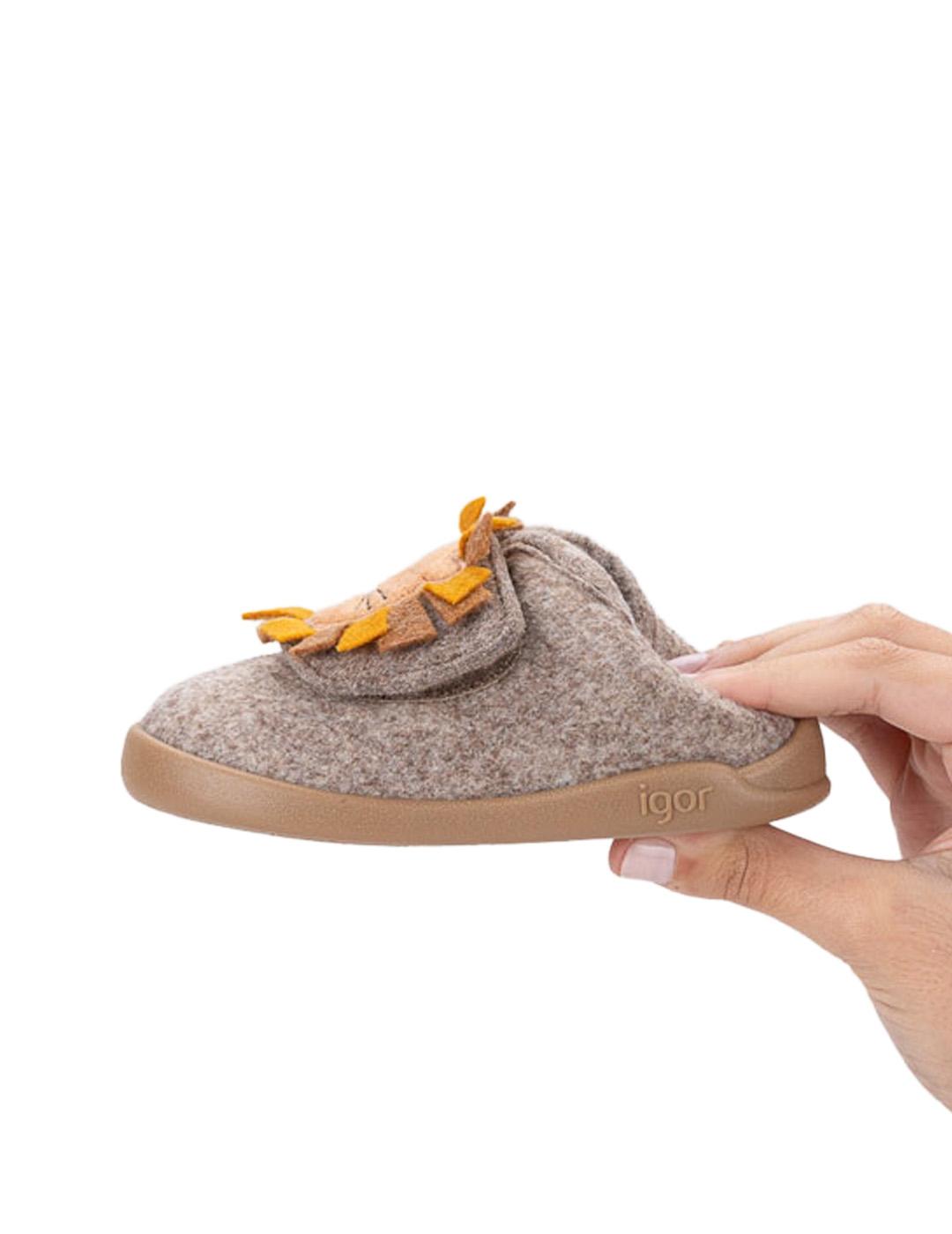 Zapatillas De Casa Homie León Igor W10329-183 Taupe Unisex