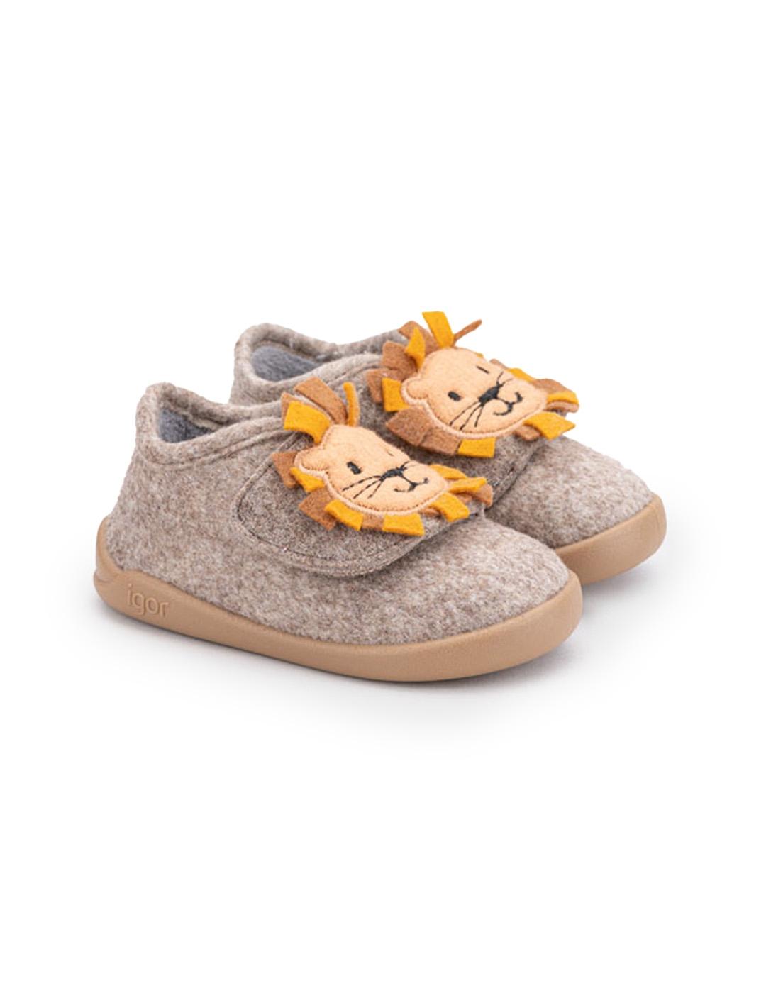 Zapatillas De Casa Homie León Igor W10329-183 Taupe Unisex