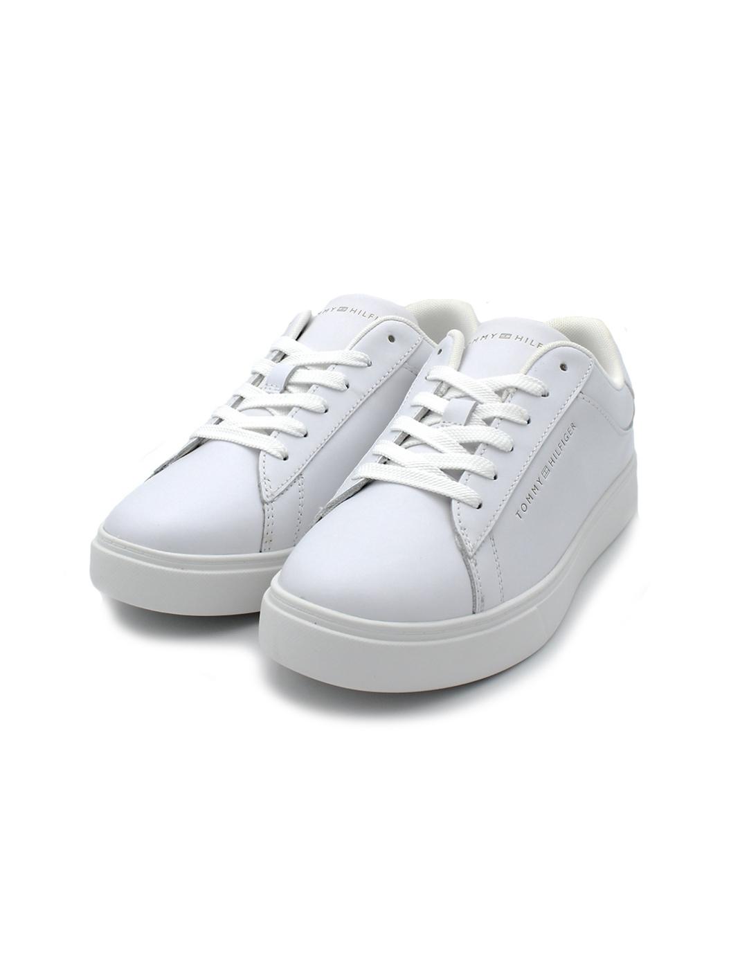 Bambas TOMMY HILFIGER FW0FW08320YBS Blanco Mujer