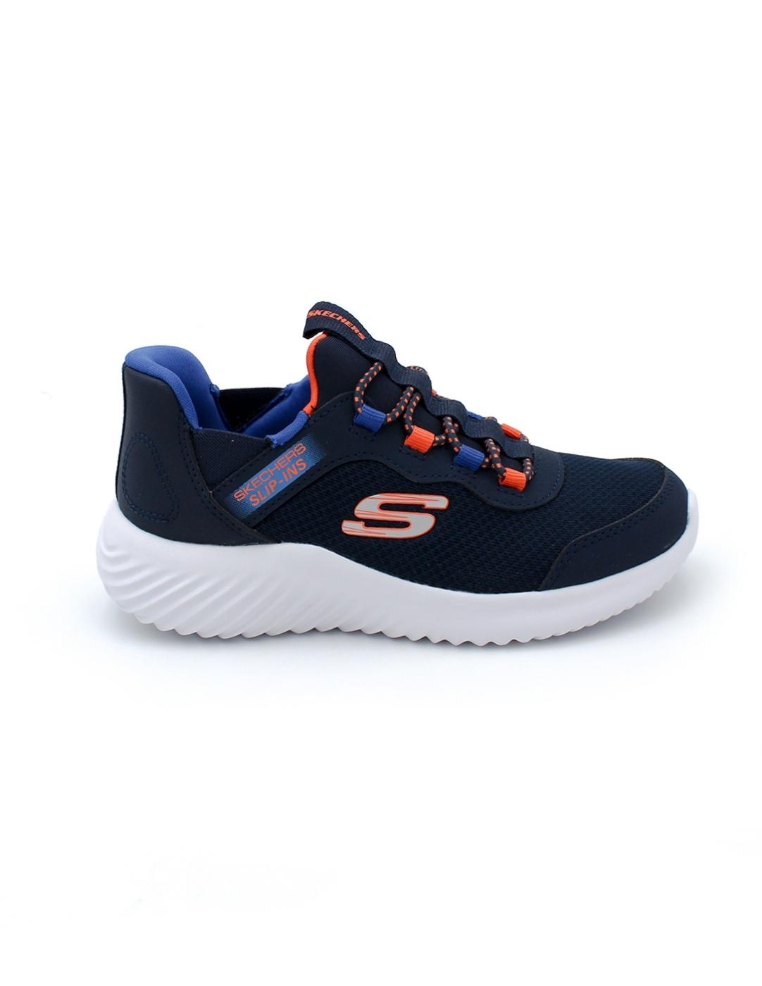 Deportiva SKECHERS Slip-ins 403822L Azul Niño.