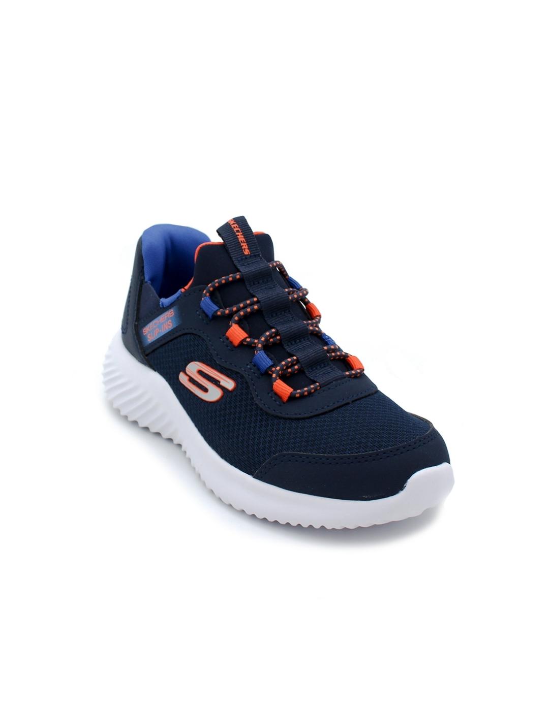 Deportiva SKECHERS Slip-ins 403822L Azul Niño.