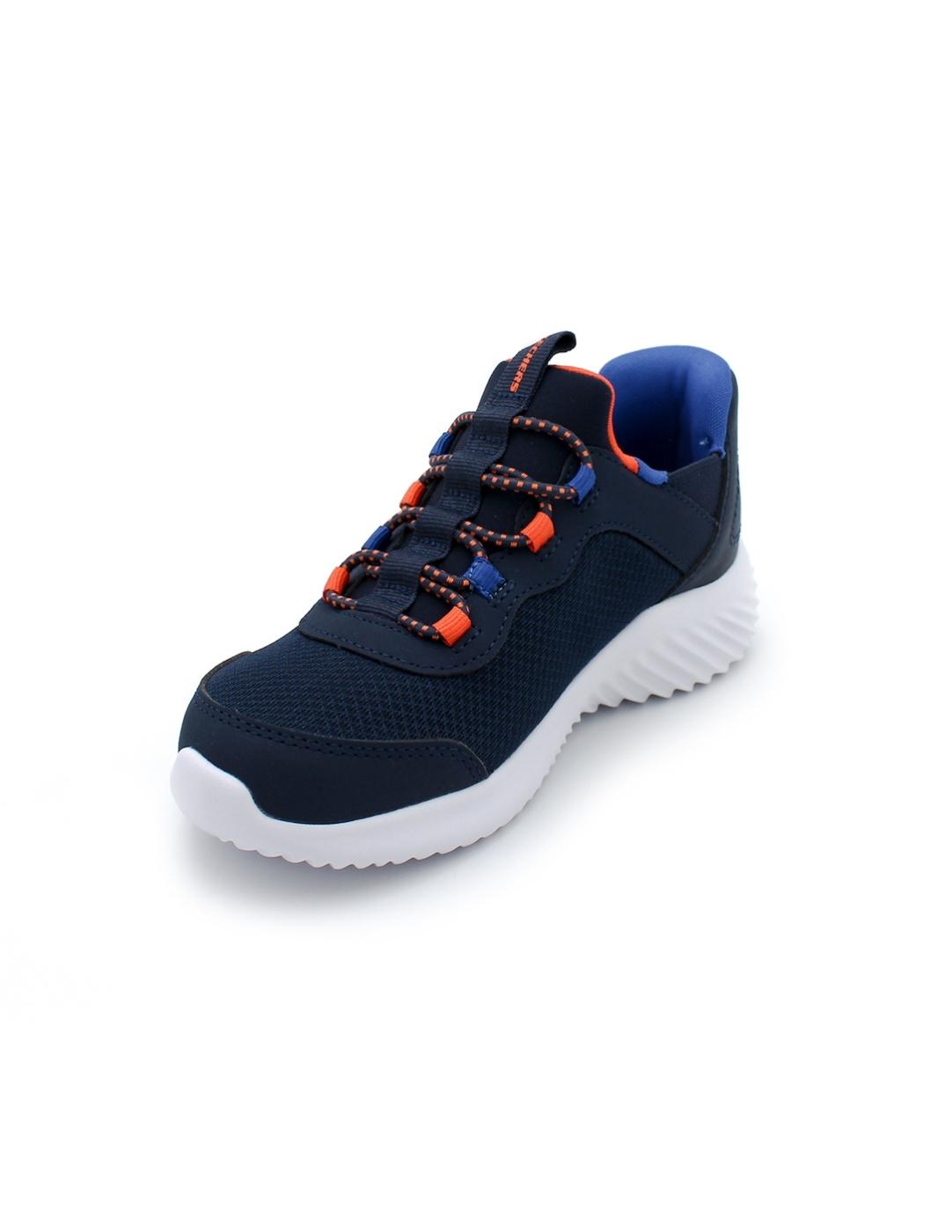 Deportiva SKECHERS Slip-ins 403822L Azul Niño.