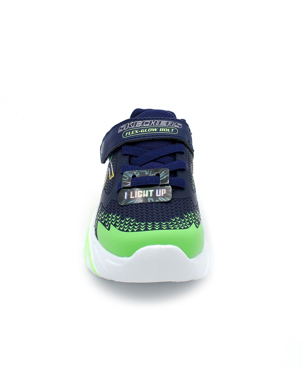 Deportiva SKECHERS 400138L Azul/Verde Niño.