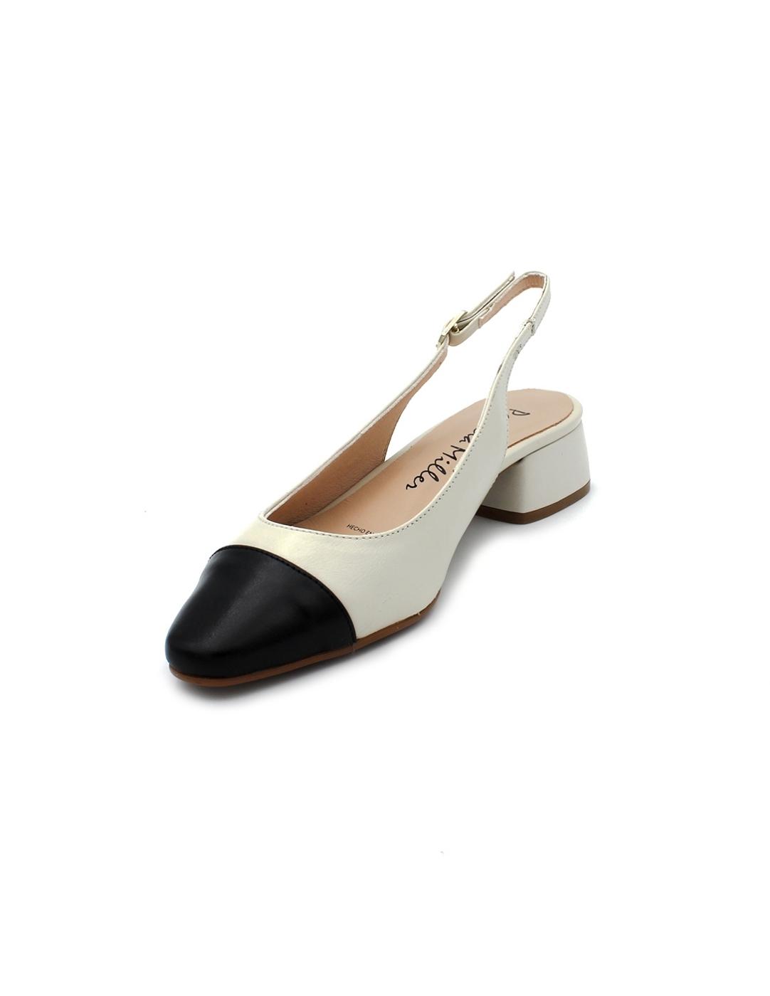 Zapatos PATRICIA MILLER 6319 Negro/Crema Mujer.