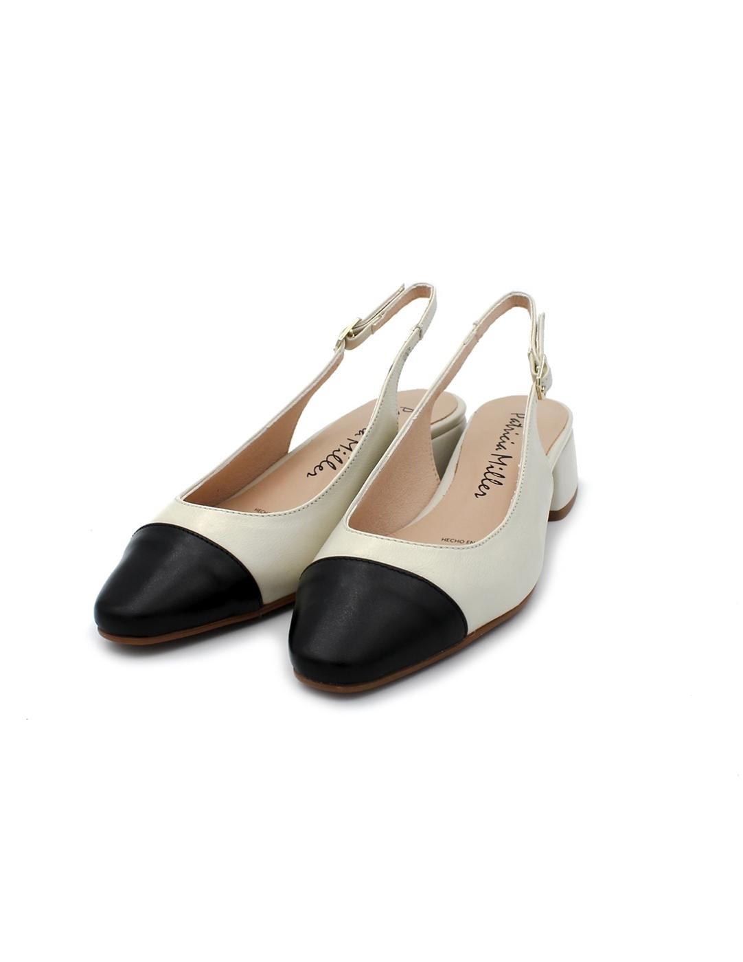 Zapatos PATRICIA MILLER 6319 Negro/Crema Mujer.