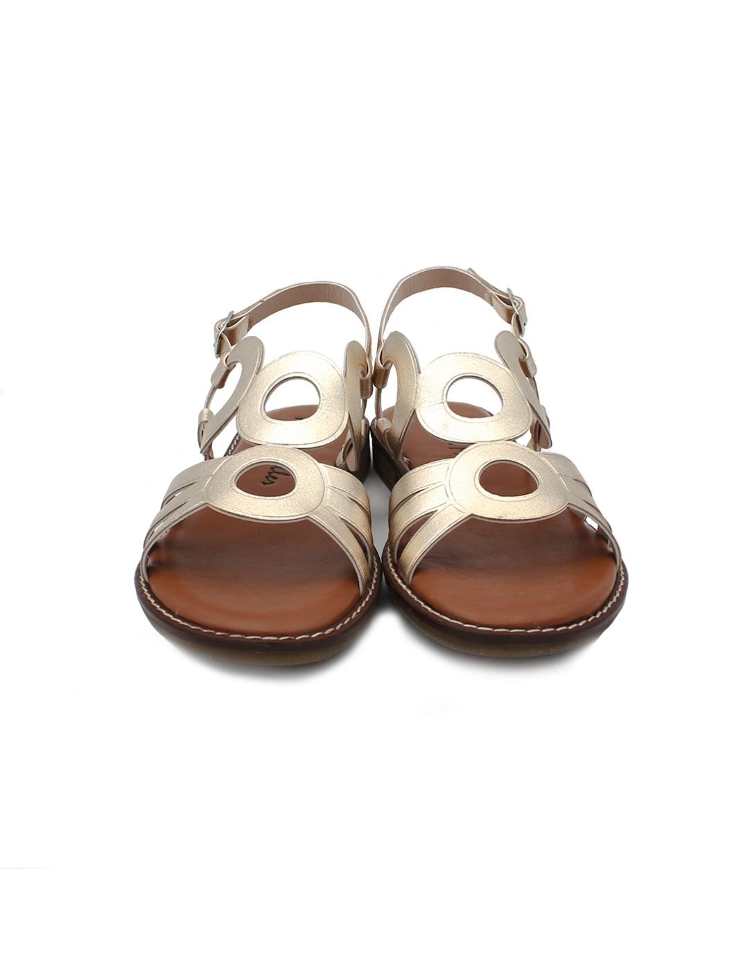 Sandalias PATRICIA MILLER 6789 Metal Champán Mujer