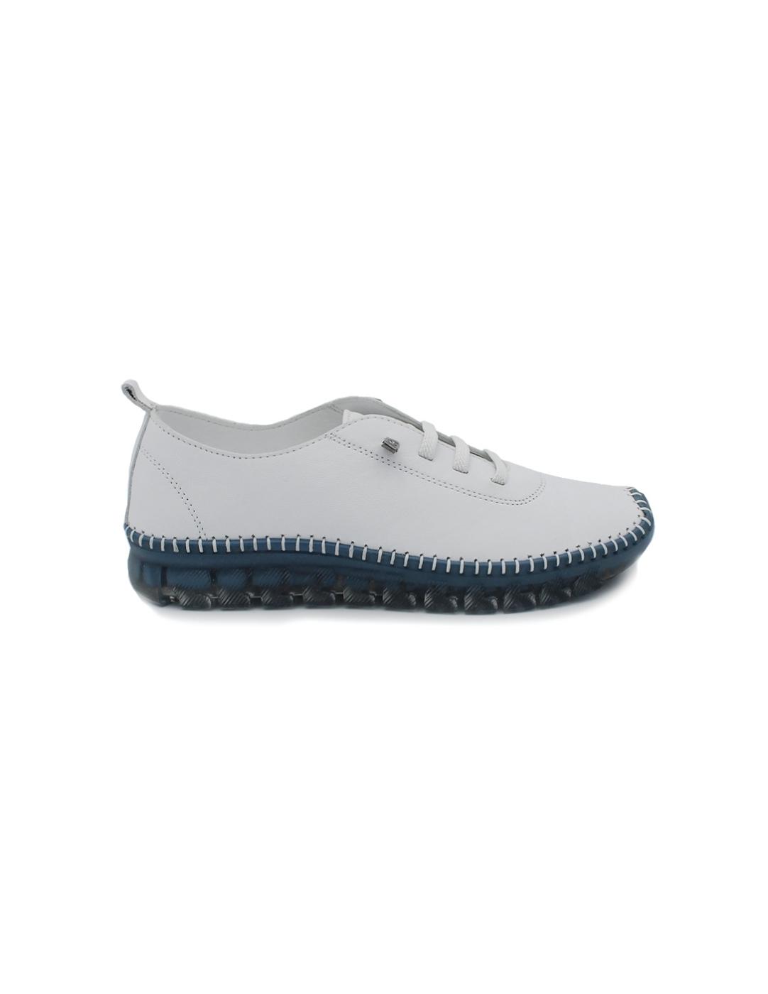 Zapatos Bluchers 48 HORAS 511601/30 Blanco Mujer.