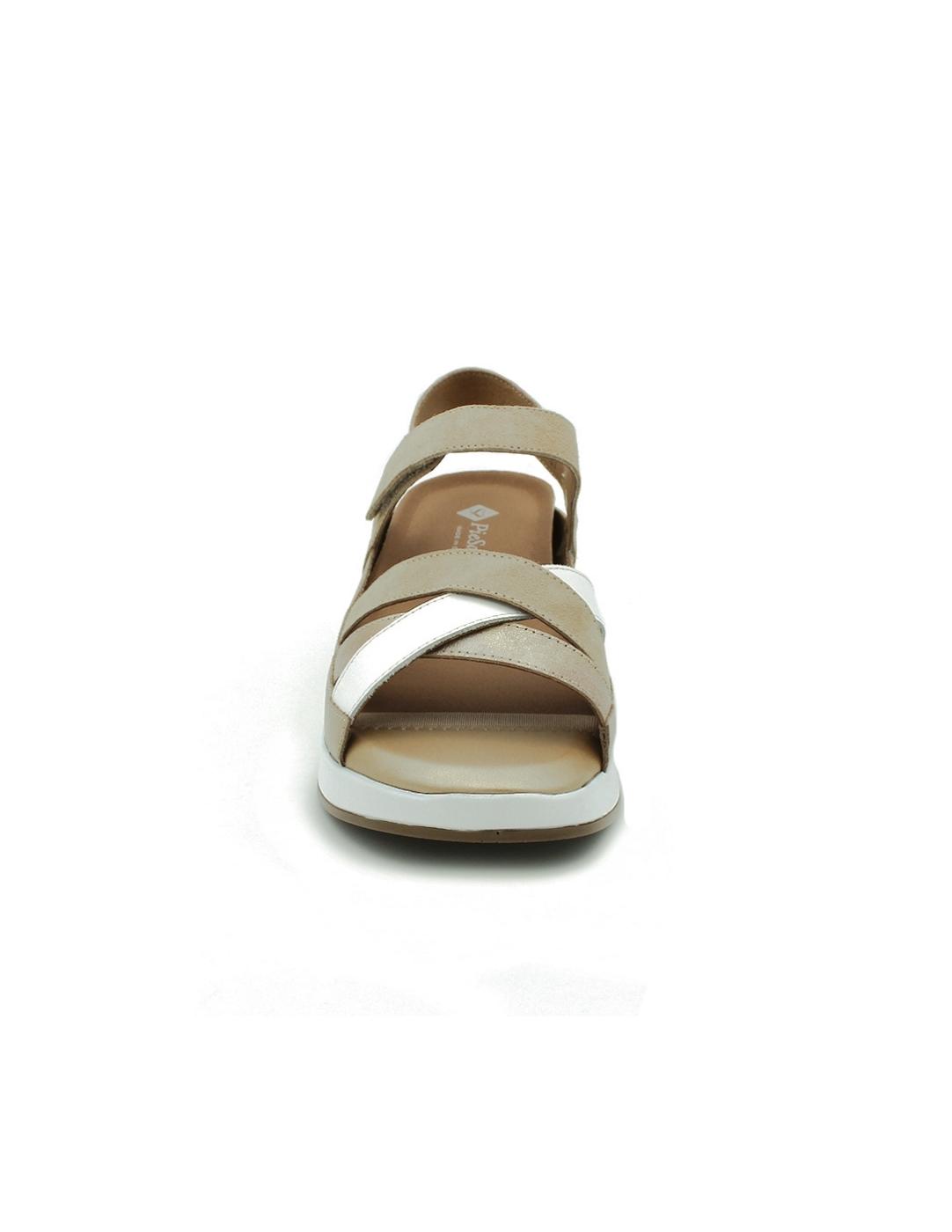Sandalias PIE SANTO 250424 Beige/Champán Mujer