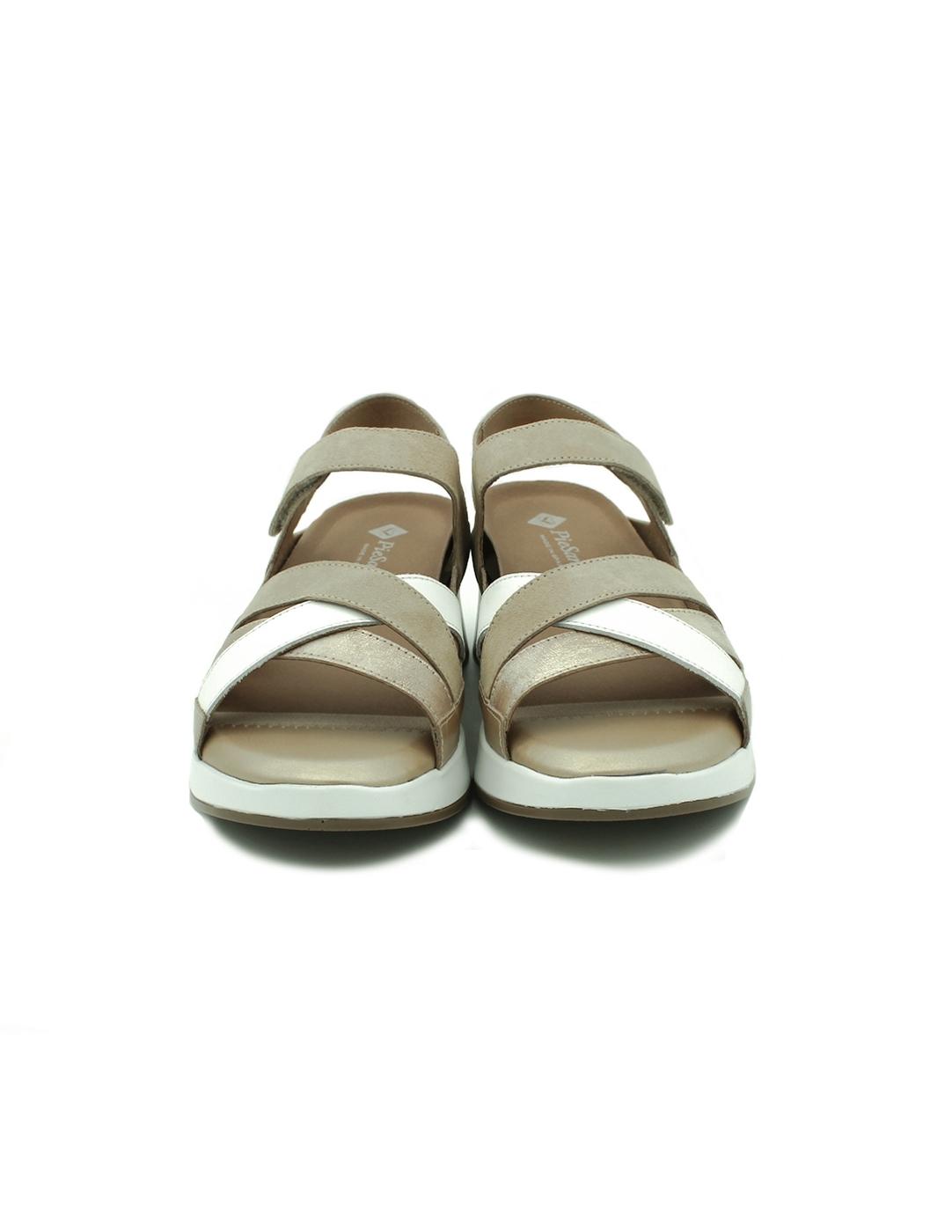Sandalias PIE SANTO 250424 Beige/Champán Mujer