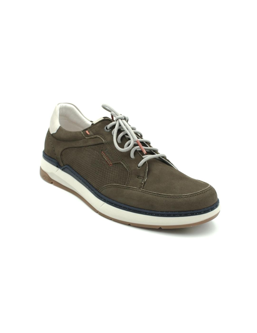 Zapatos Nobuck FLUCHOS  F2211 Verde Hombre.