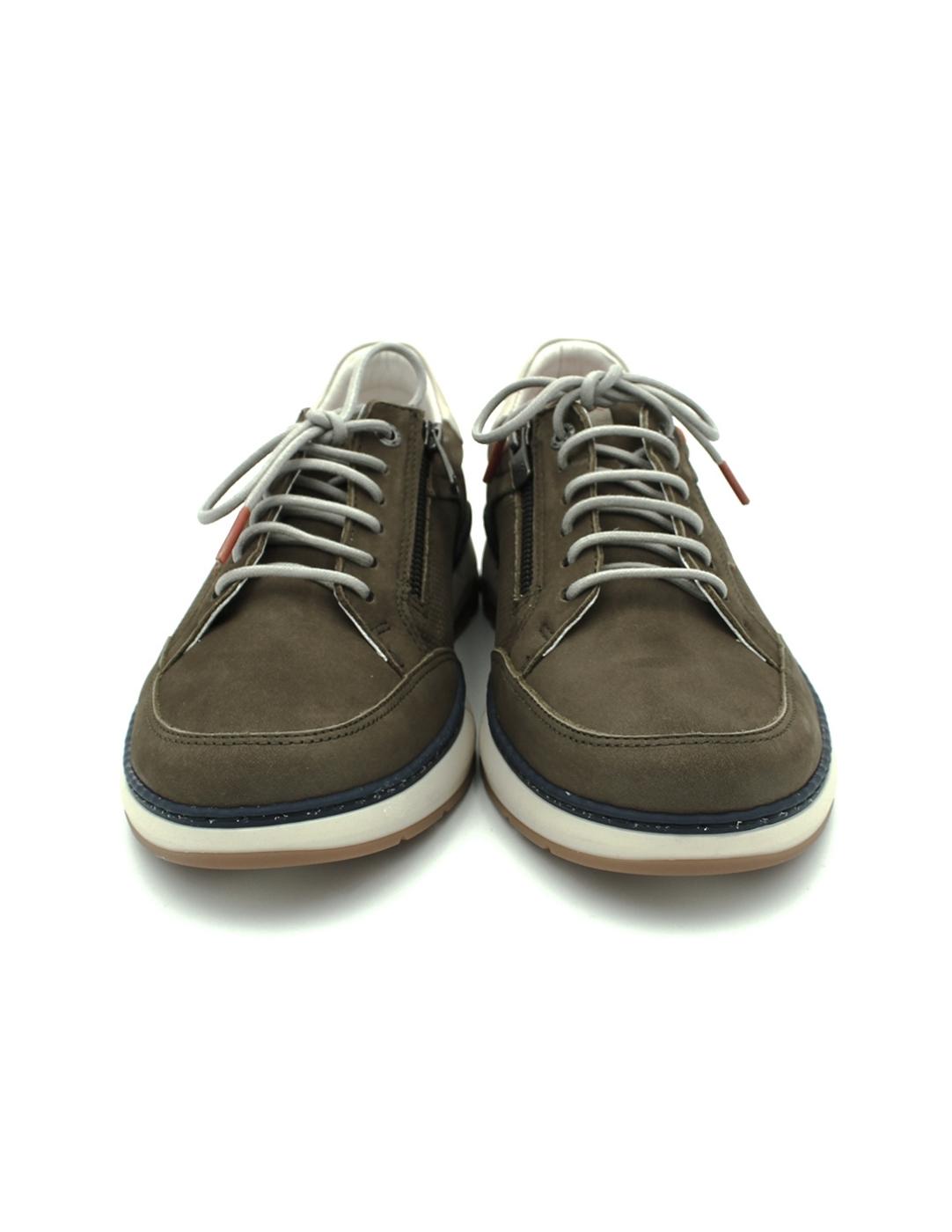 Zapatos Nobuck FLUCHOS  F2211 Verde Hombre.