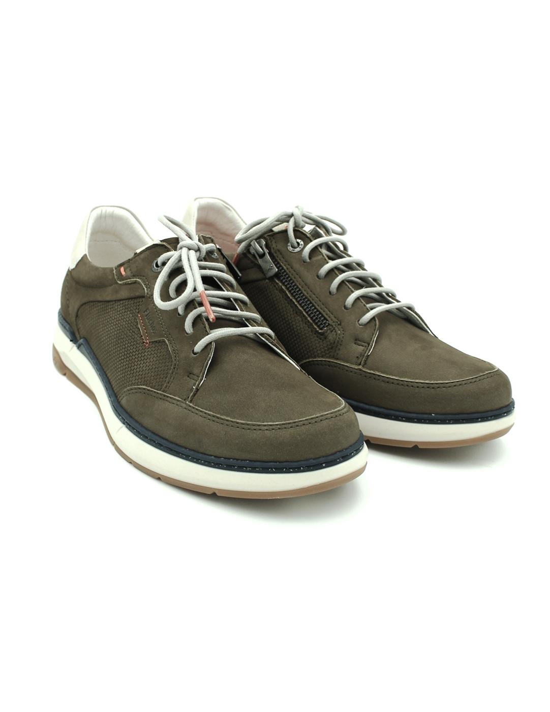 Zapatos Nobuck FLUCHOS  F2211 Verde Hombre.