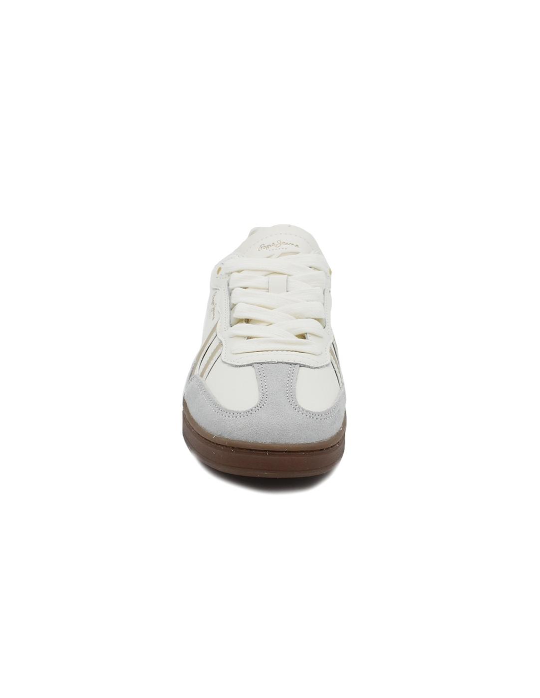Bambas PEPE JEANS PLS00038 800 Blanco/l Leopardo Mujer.