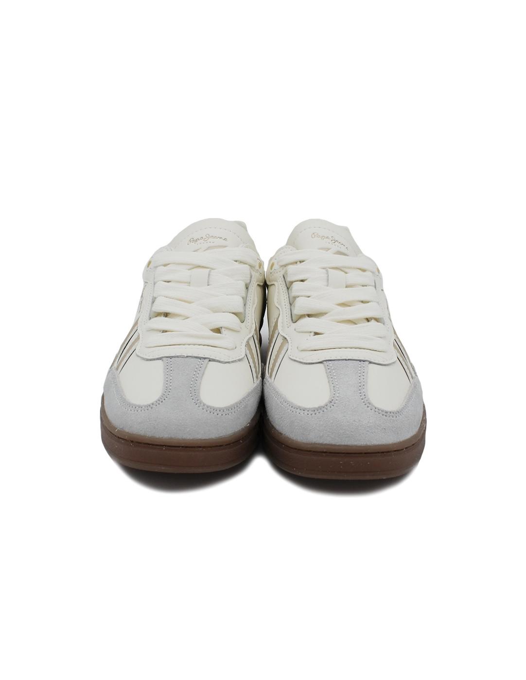 Bambas PEPE JEANS PLS00038 800 Blanco/l Leopardo Mujer.