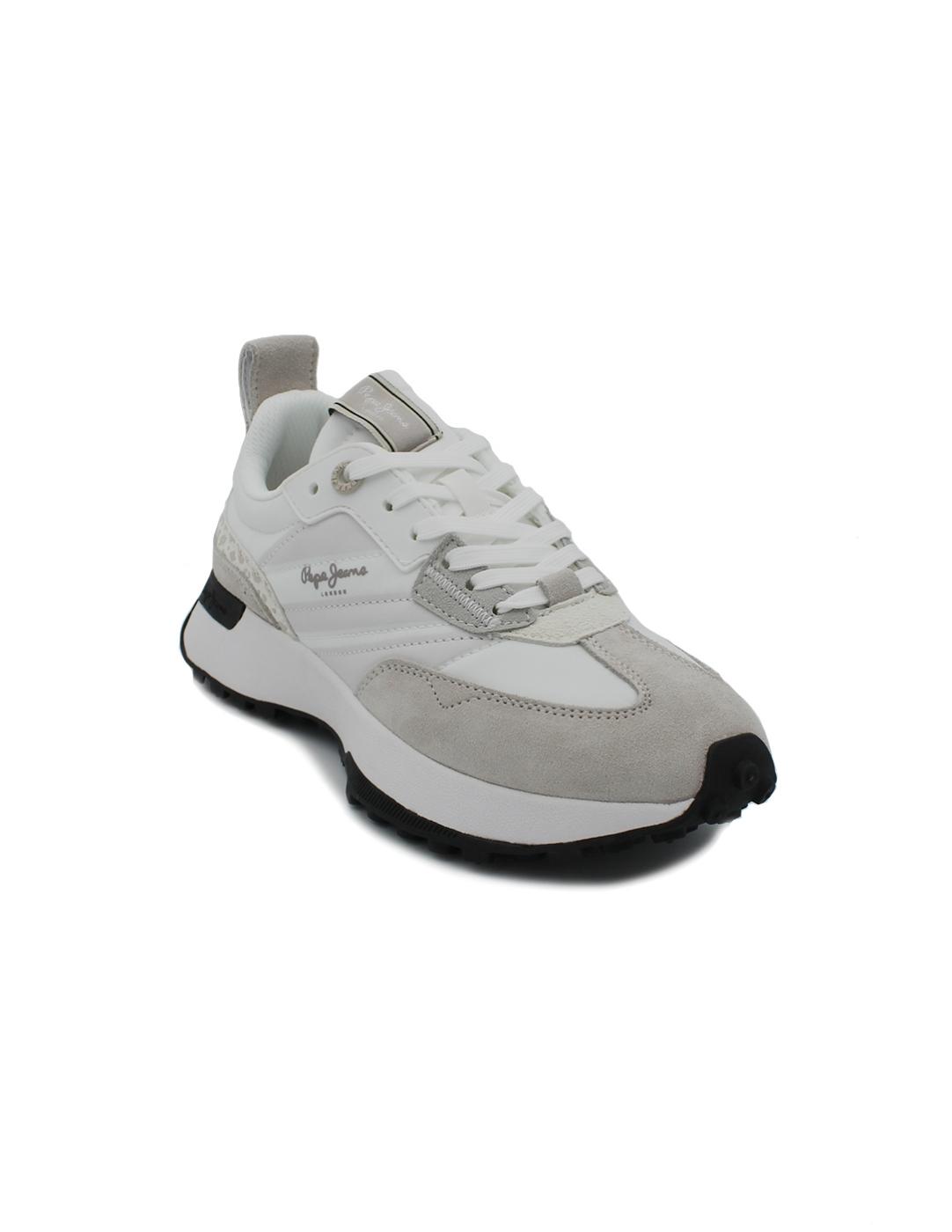 Deportivas PEPE JEANS PLS600005 800 Blanco/ Gris Mujer.