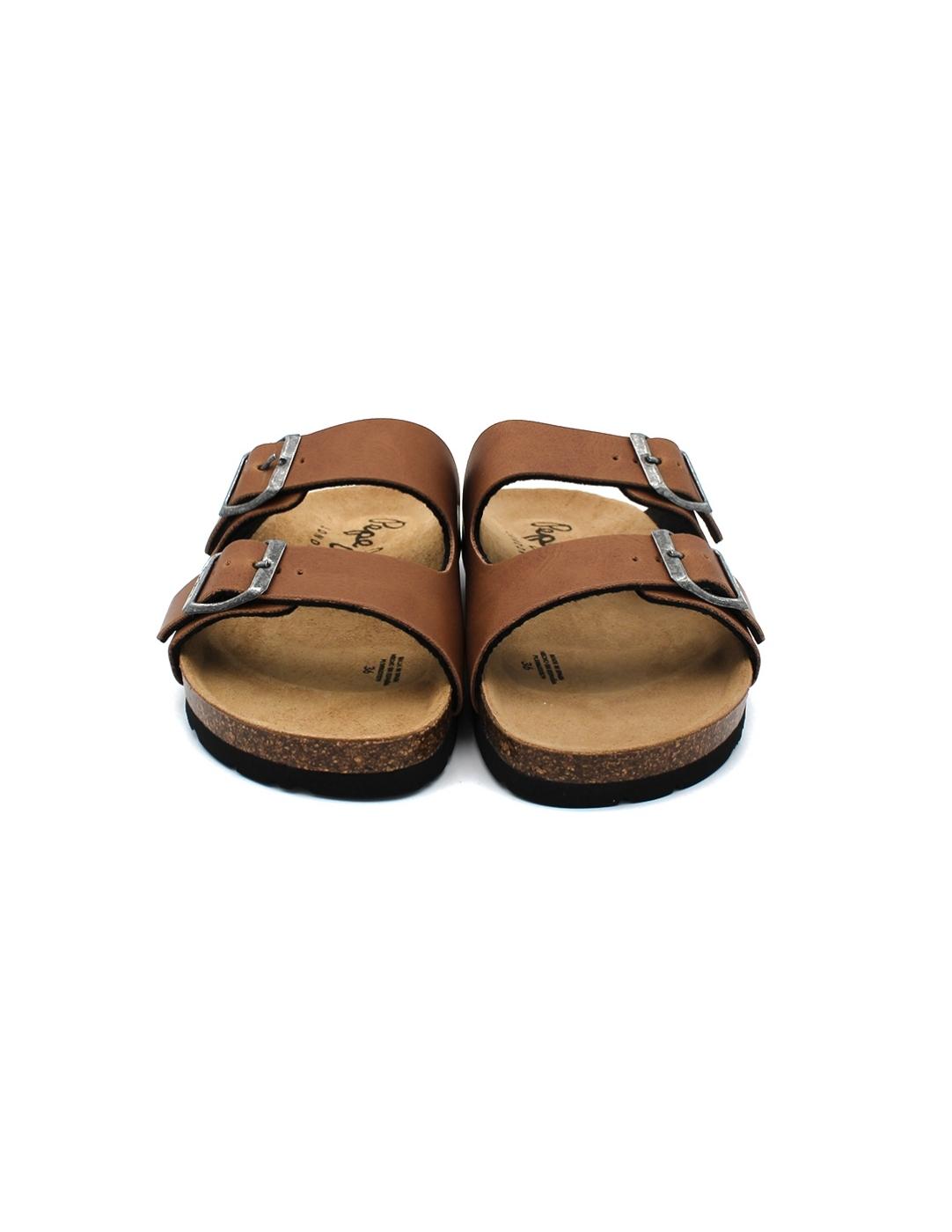 Sandalias PEPE JEANS Plana PLS90637 879 Cogñac, Mujer