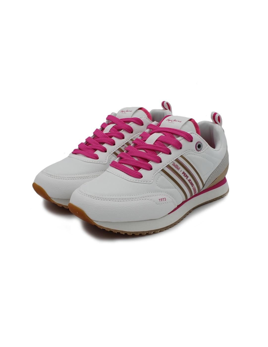 Deportivas PEPE JEANS PGS40011 800 Fucsia Dorada Niña.