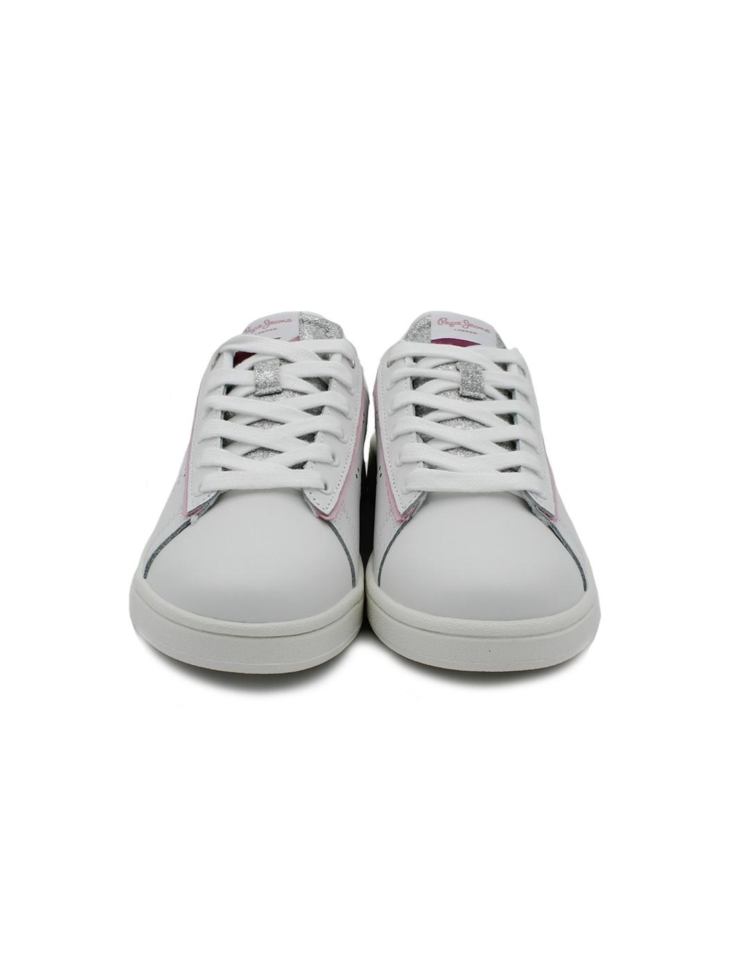 Bamba PEPE JEANS PGS30600 800 BLanca Glitter