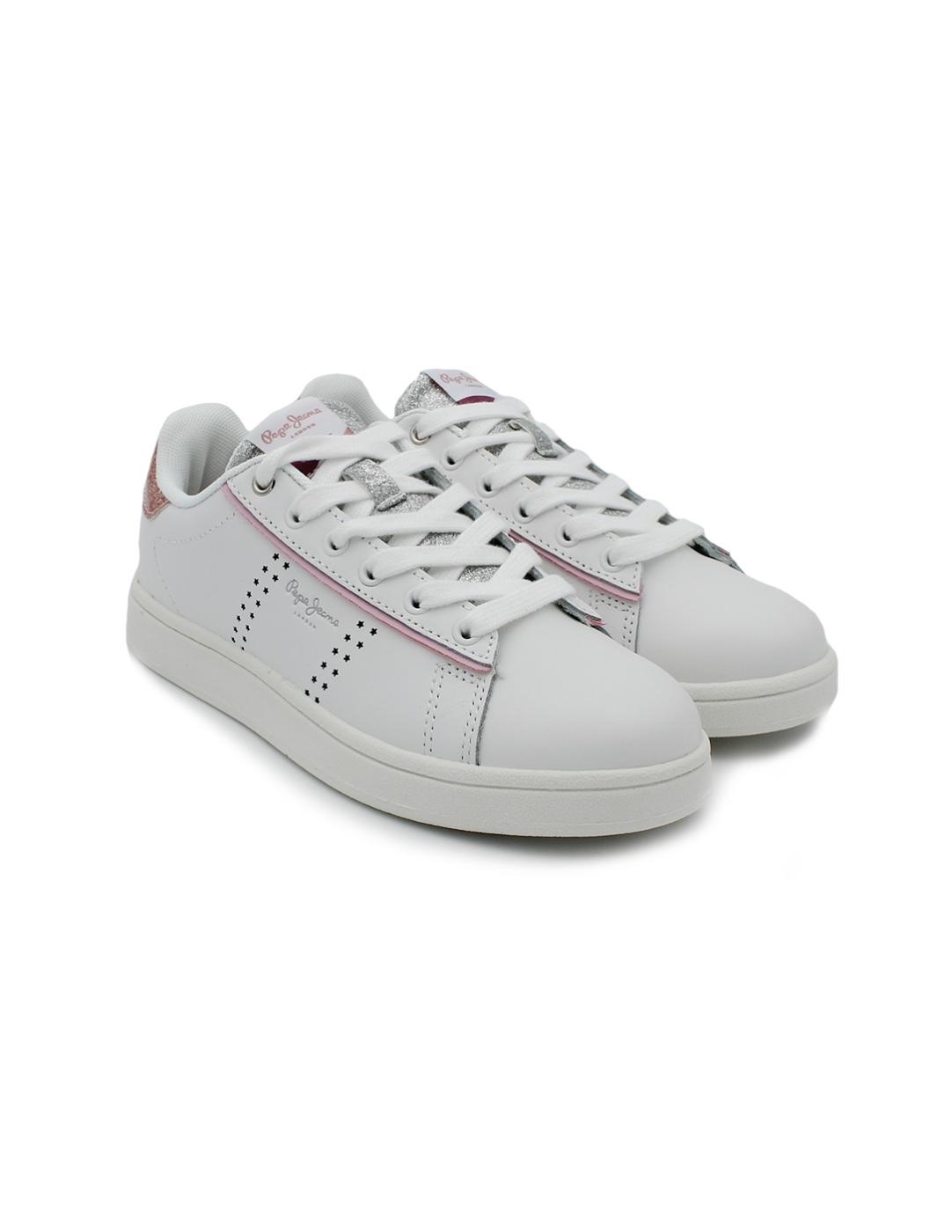 Bamba PEPE JEANS PGS30600 800 BLanca Glitter