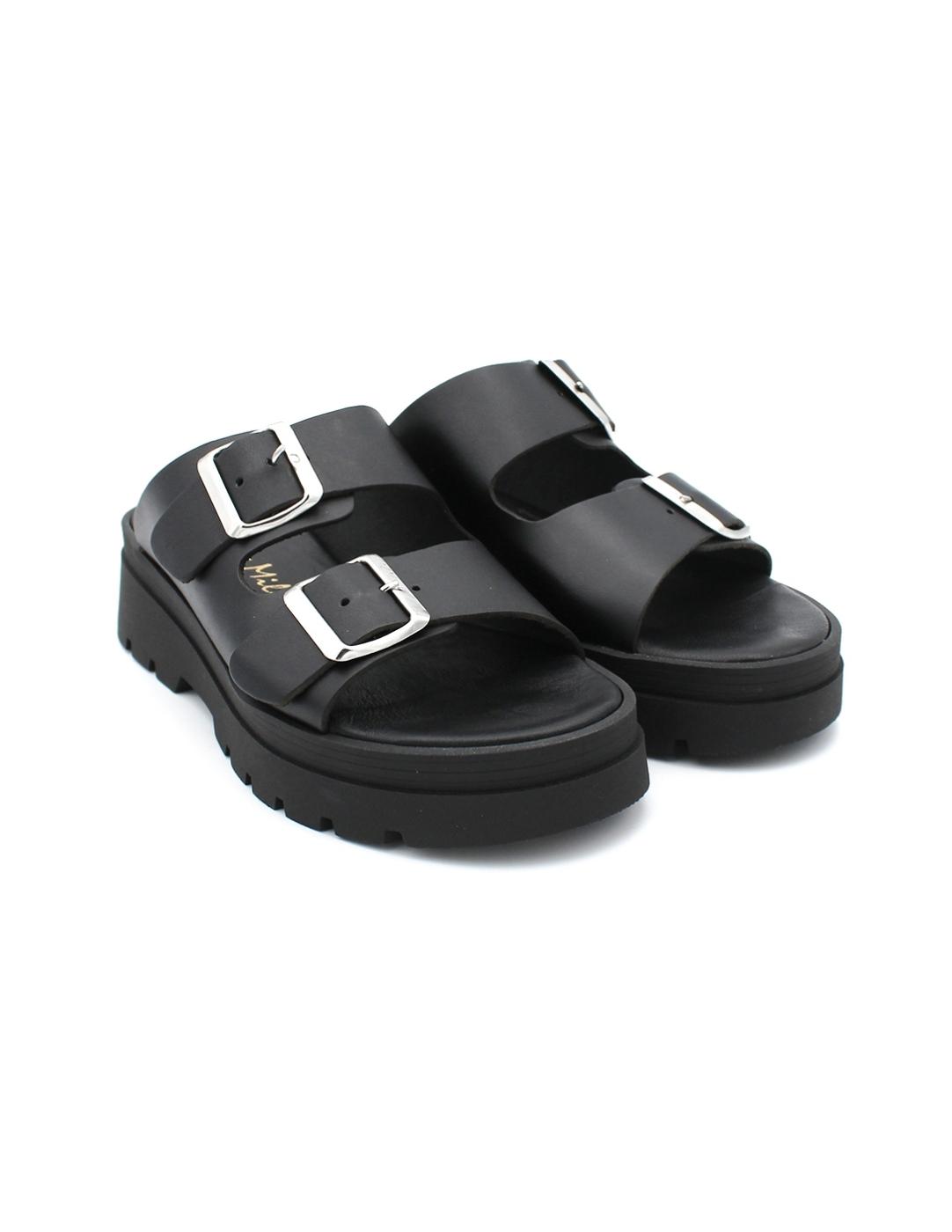 Sandalia /Zueco PATRICIA MILLER 6602 Negro Mujer.