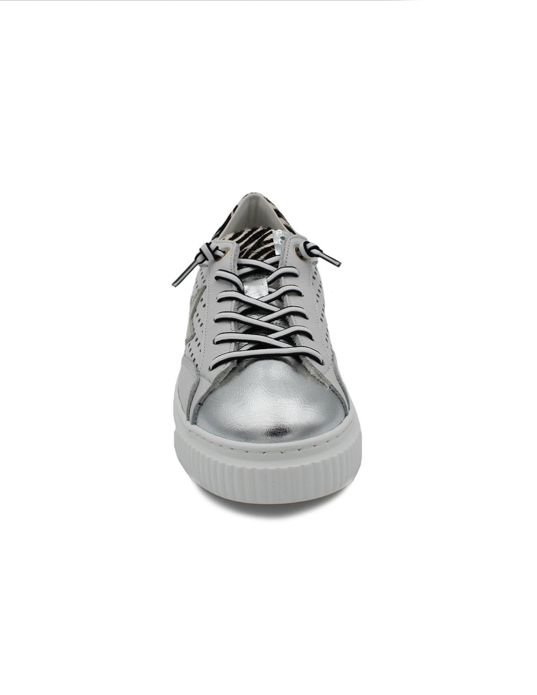 Bamba CETTI C-1345 SRA XL Blanca/ Cebra/ Metalica Mujer.