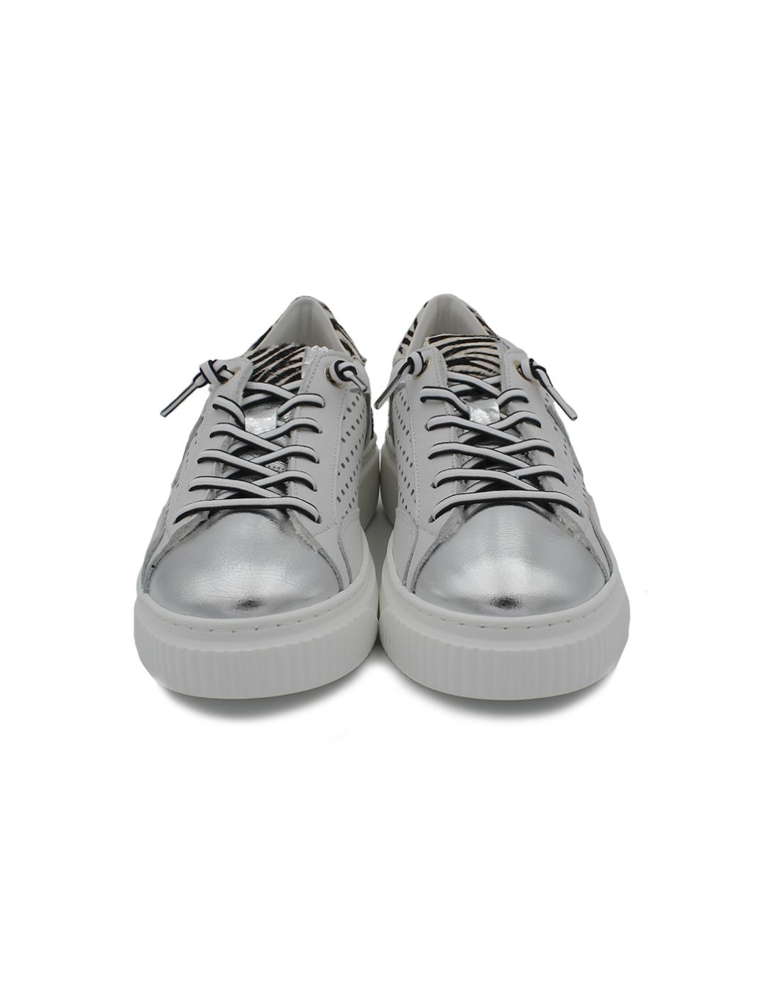 Bamba CETTI C-1345 SRA XL Blanca/ Cebra/ Metalica Mujer.