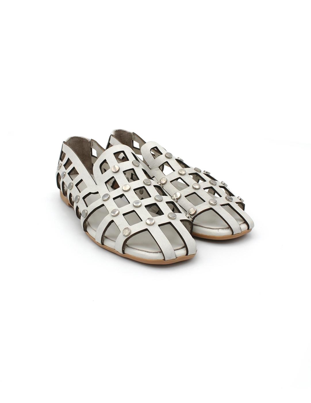 Zapatos Mocasín con diseño cut-out PIXY 560606 Blanco Mujer