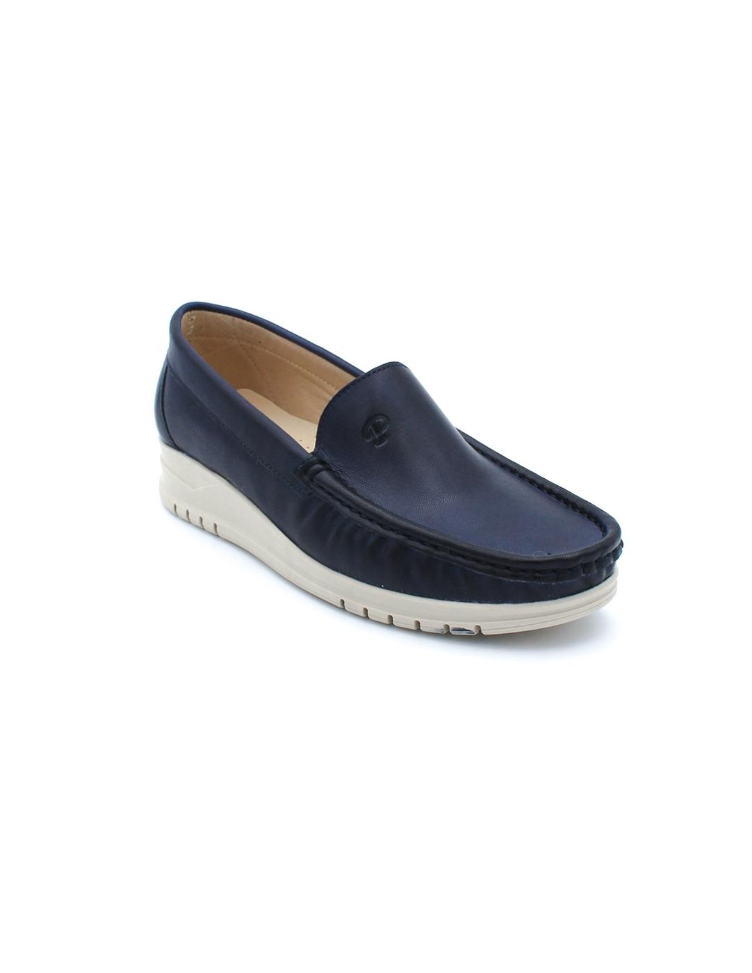 Mocasín PARYMEDIO 1702 Marino Mujer.
