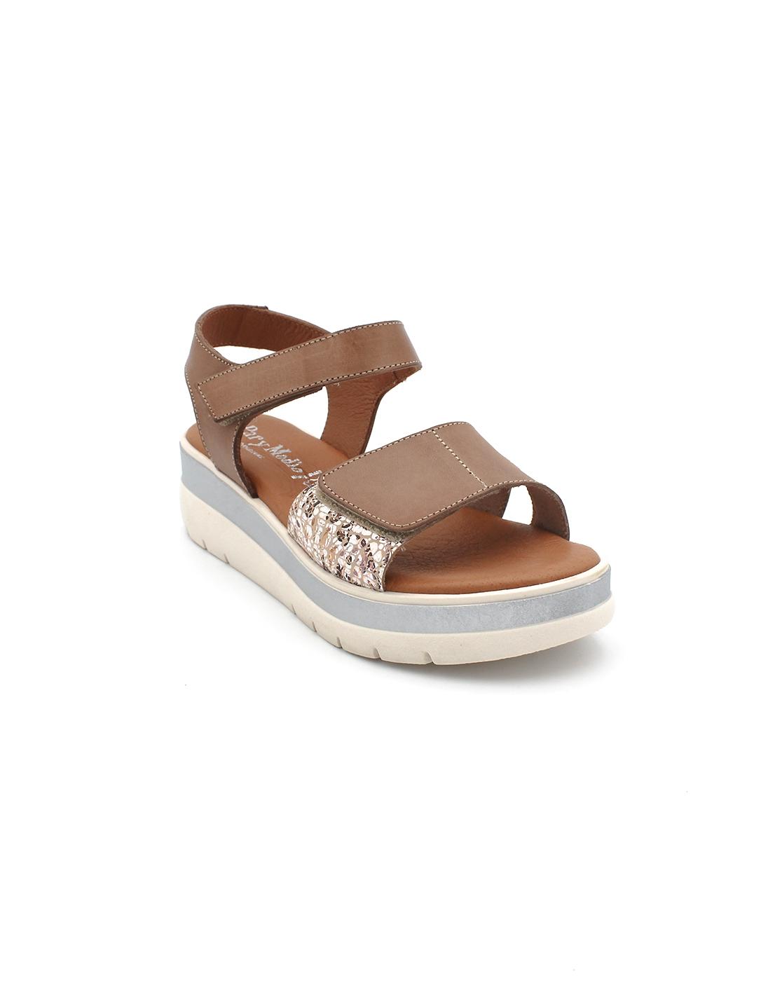 Sandalias PARYMEDIO 5237 Tierra/Oro Mujer