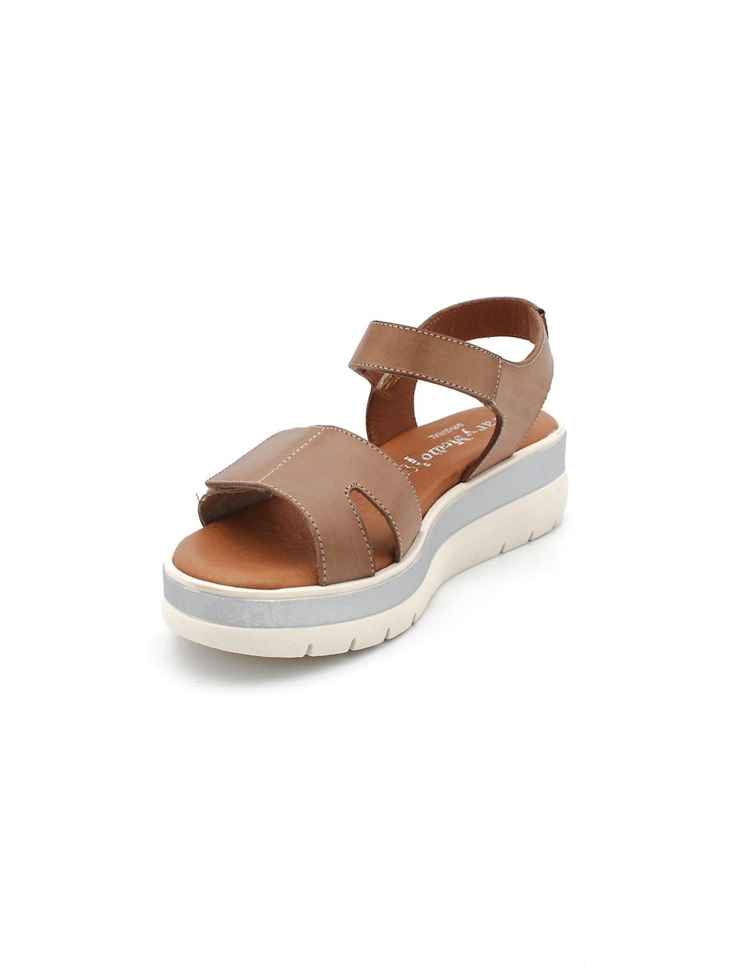 Sandalias PARYMEDIO 5237 Tierra/Oro Mujer