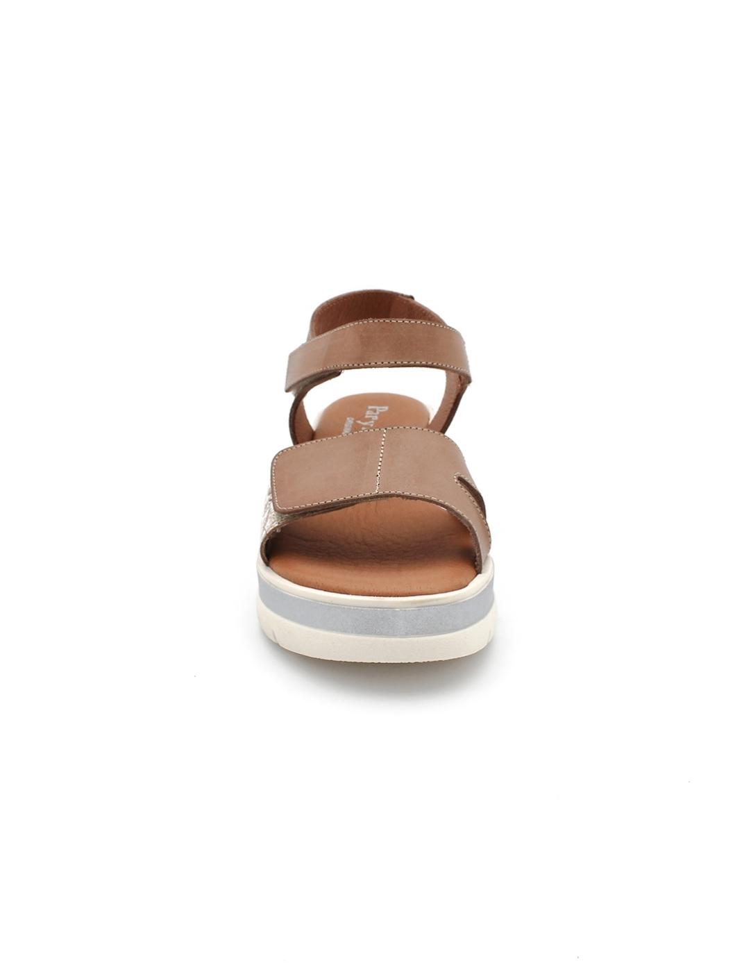 Sandalias PARYMEDIO 5237 Tierra/Oro Mujer