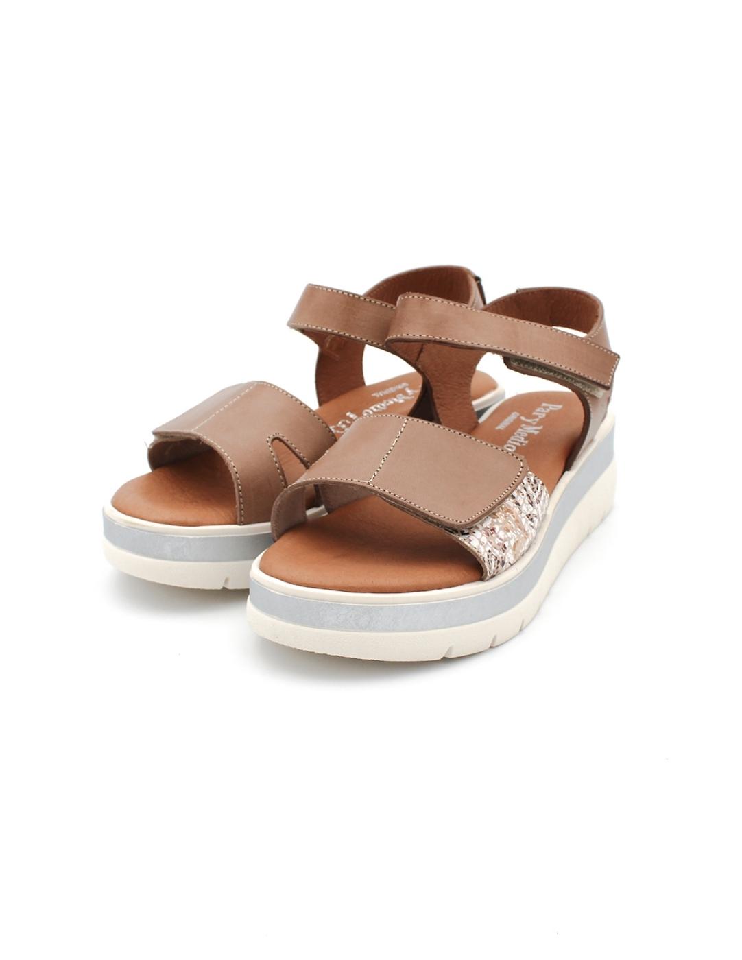 Sandalias PARYMEDIO 5237 Tierra/Oro Mujer