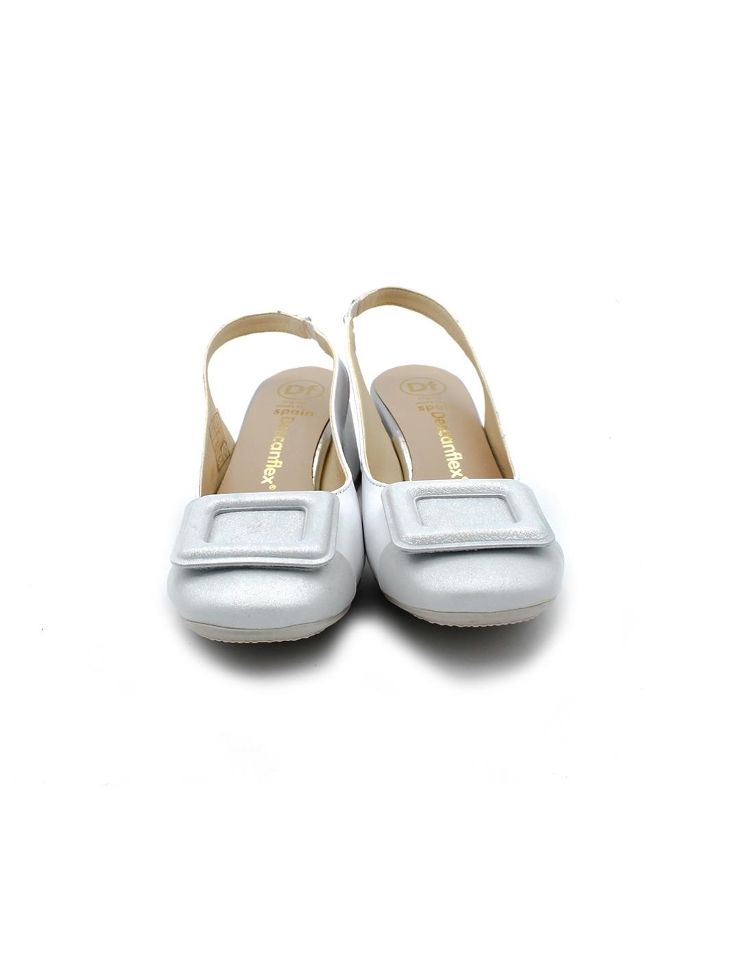 Zapatos Destalonados DESCANFLEX 28118 Blanco Mujer