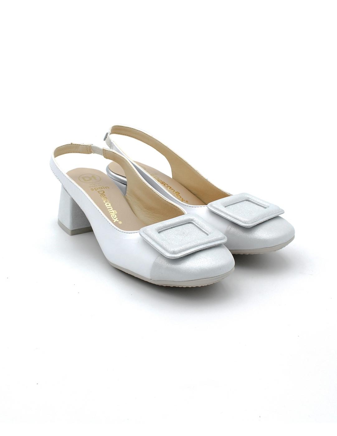 Zapatos Destalonados DESCANFLEX 28118 Blanco Mujer