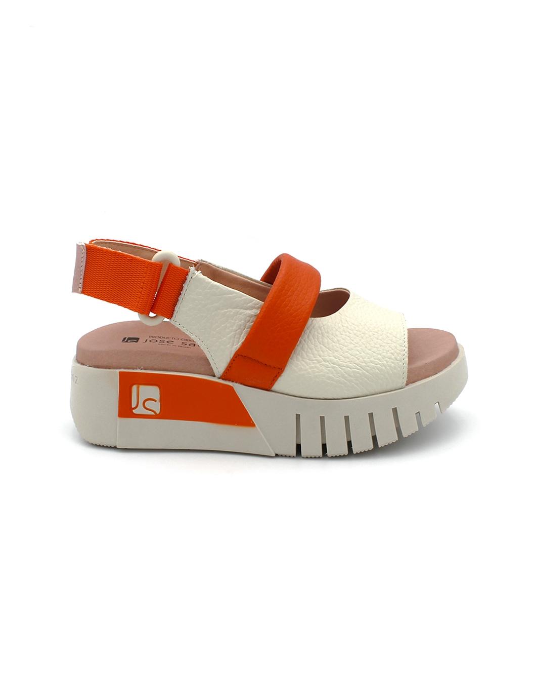 Sandalias JOSE SAENZ 4206-BG Hielo/Naranja Mujer
