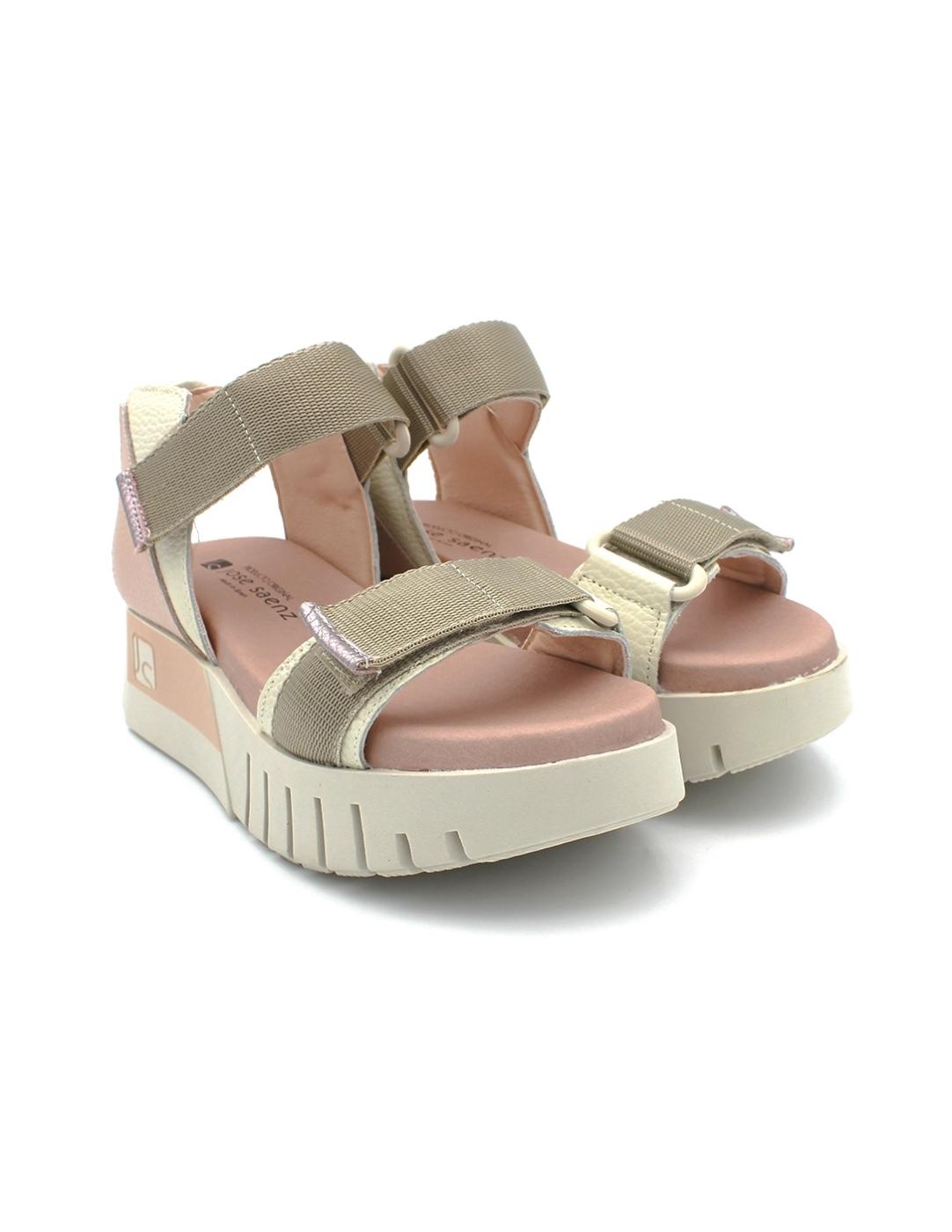Sandalias JOSE SAENZ 4200-BG Hielo/Rosa Mujer