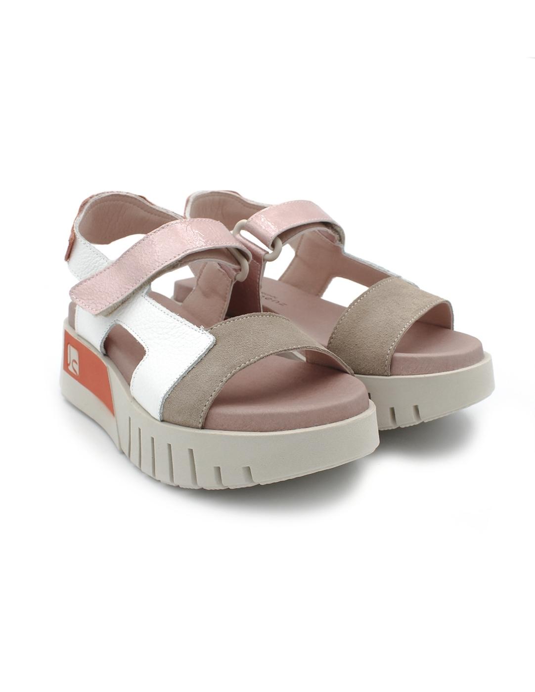 Sandalias JOSE SAENZ 4214-ABGPE Naranja/Rosa Mujer