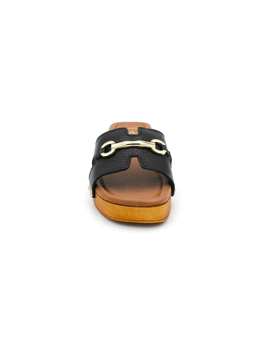 Sanadalia Zueco/Pala CLAUDIA 15C-Porchat Negro Mujer