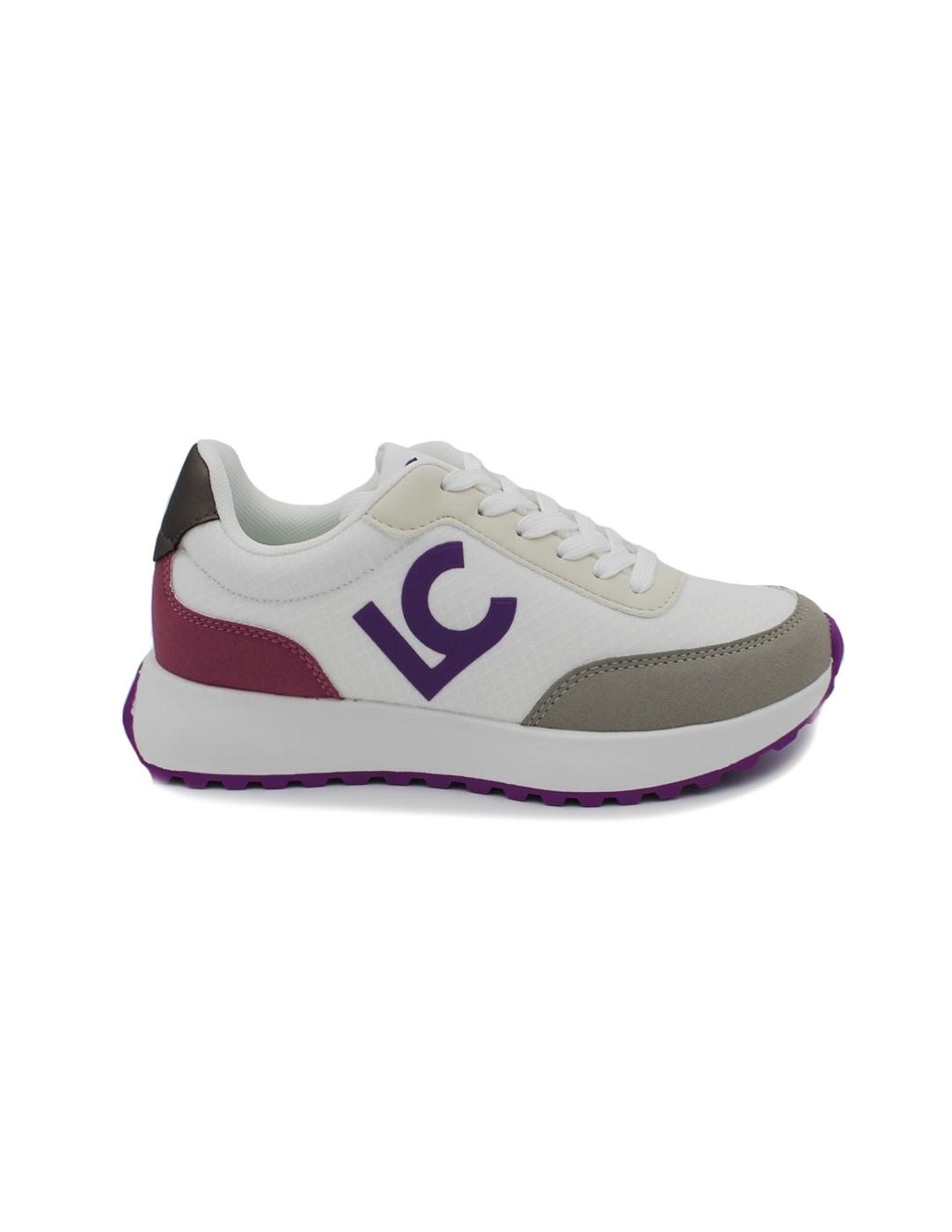Deportivas LOLA CASADEMUNT LS2505004 Blanca/Lila/Fucsia Muje
