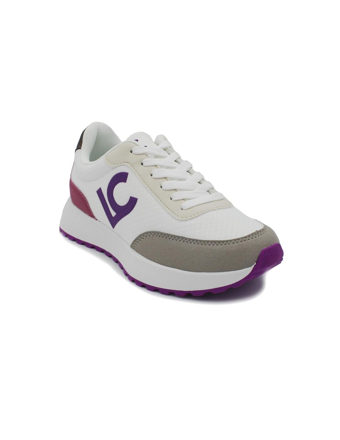 Deportivas LOLA CASADEMUNT LS2505004 Blanca/Lila/Fucsia Muje
