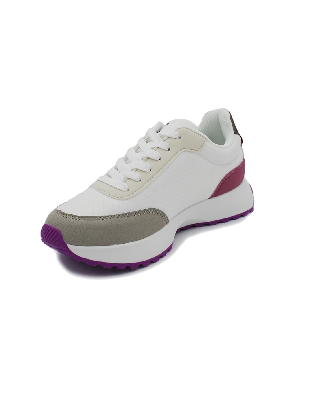 Deportivas LOLA CASADEMUNT LS2505004 Blanca/Lila/Fucsia Muje