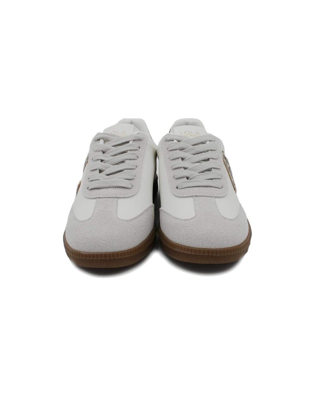 Bamba LOLA CASADEMUNT LS2505008 Blanco/Glitter/Leopardo Muje