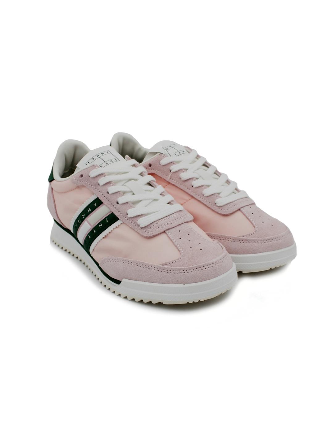 Deportiva TOMMY HILFIGER ENOENO2717 TIO Rosa/Verde Mujer.