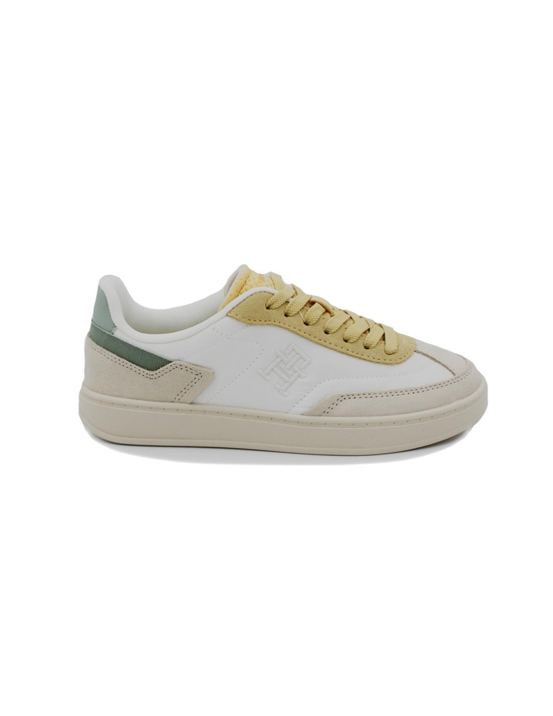 Bamba TOMMY HILFIGER FWOFWO8643 ACJ Blanco/Beige/Amarillo M