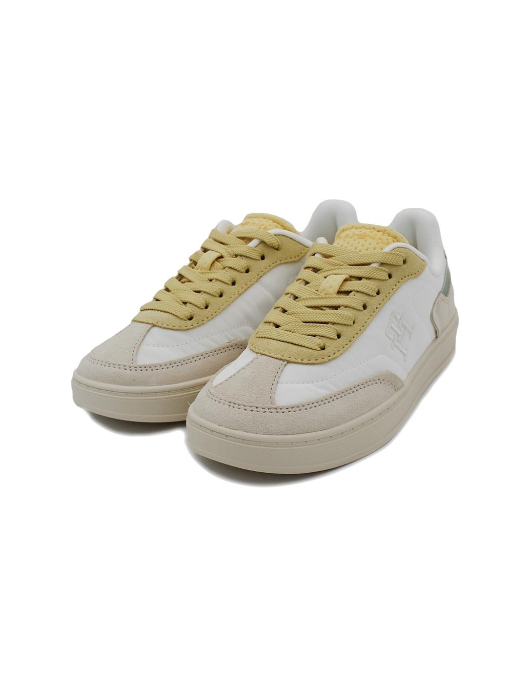 Bamba TOMMY HILFIGER FWOFWO8643 ACJ Blanco/Beige/Amarillo M