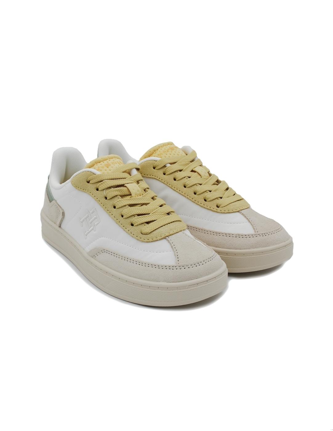 Bamba TOMMY HILFIGER FWOFWO8643 ACJ Blanco/Beige/Amarillo M
