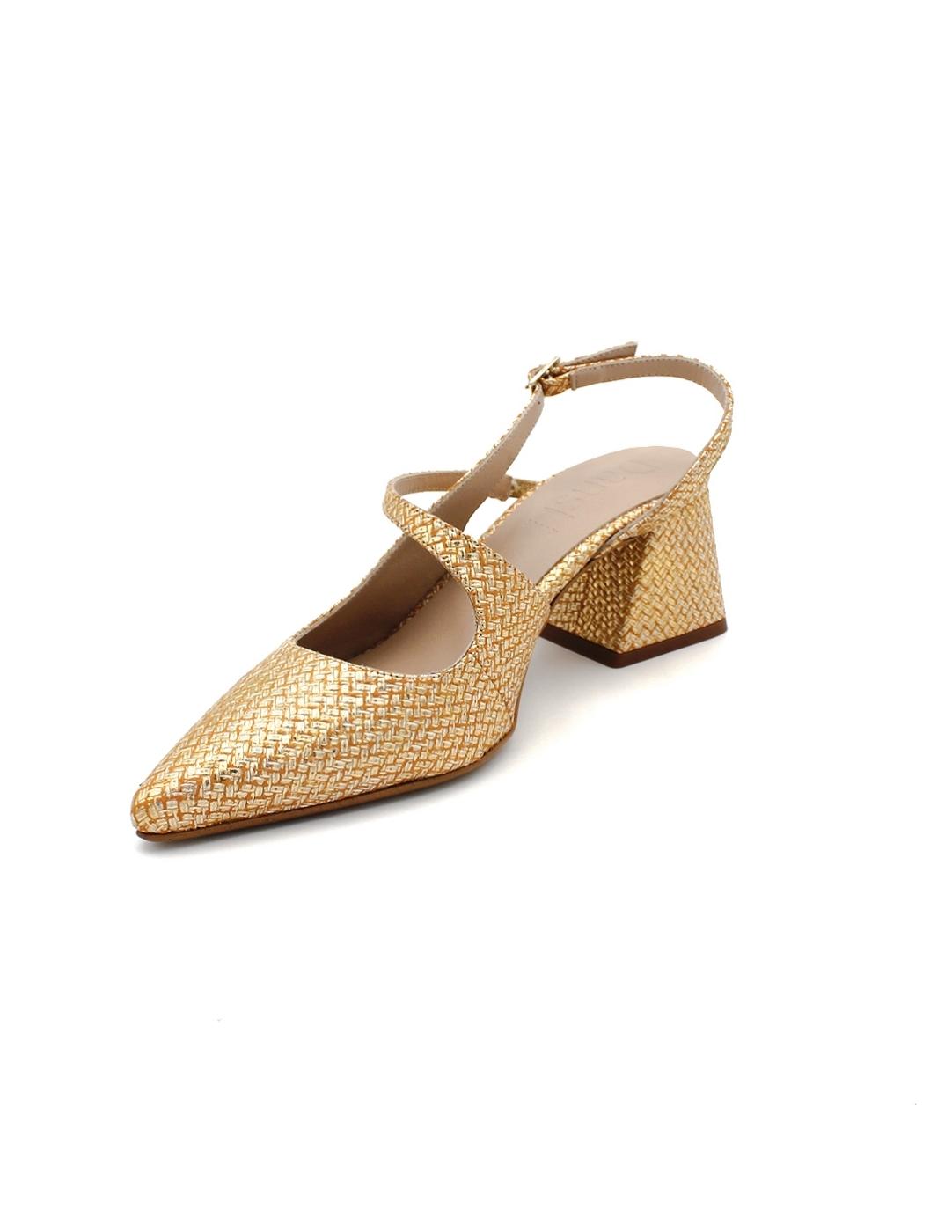 Zapatos Destalonados DANSI 7422 Oro Mujer