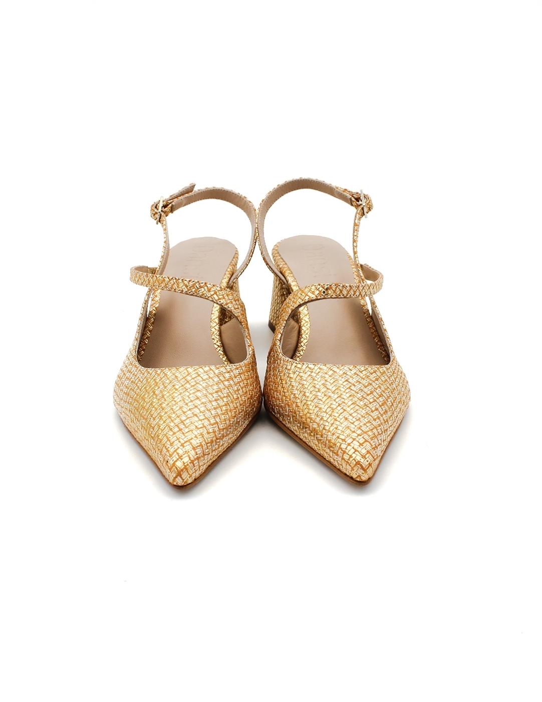 Zapatos Destalonados DANSI 7422 Oro Mujer