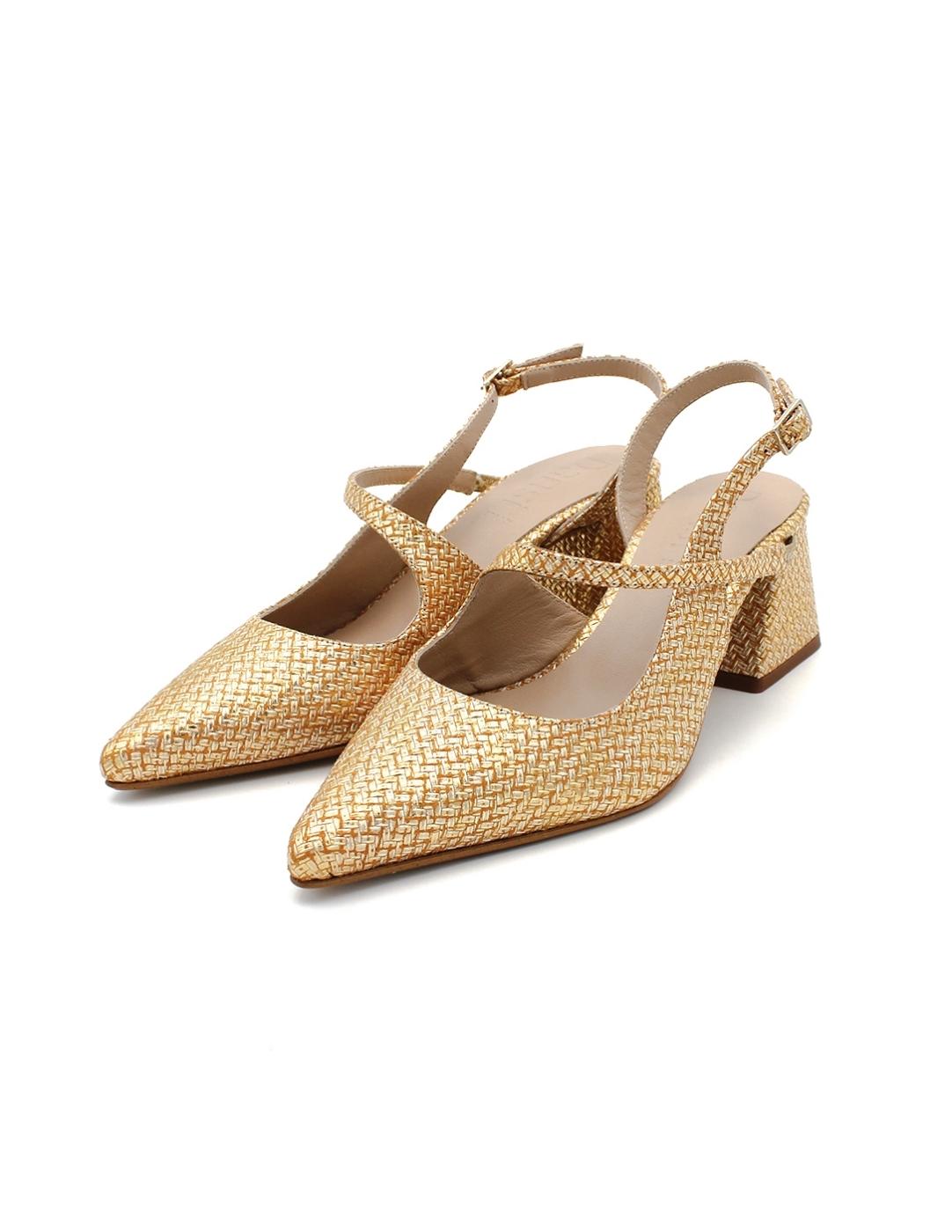 Zapatos Destalonados DANSI 7422 Oro Mujer