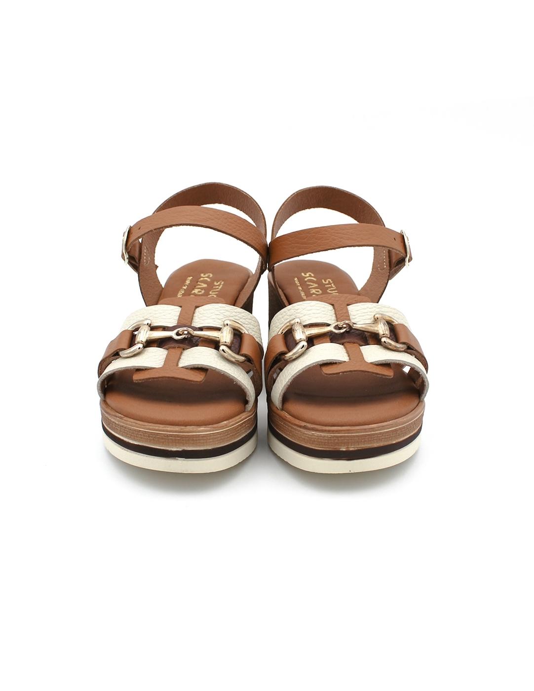 Sandalias Cuña STUDIO SCARPE SF-149752 Hielo Comb Mujer